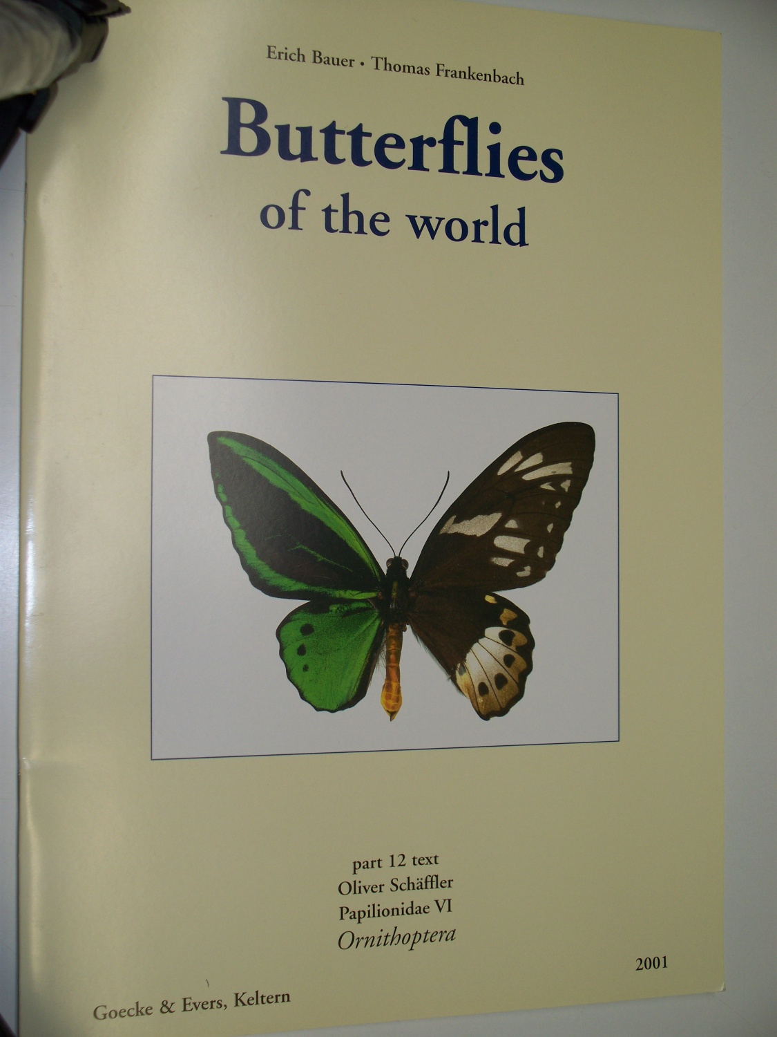 Butterflies of the world (Papilionidae VI) text