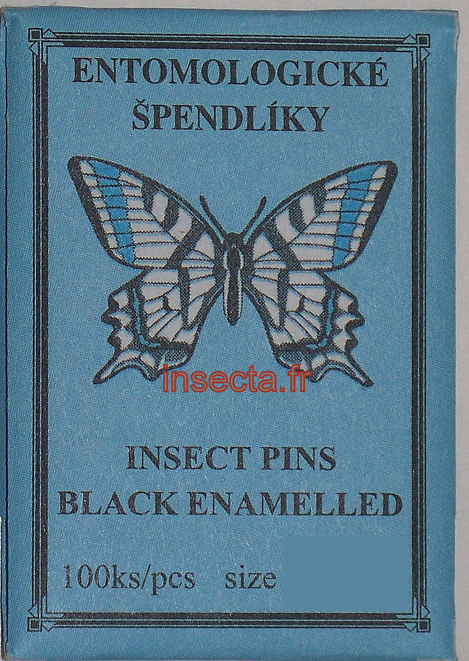 Black enamelled Pins N&deg;2 Dia.0,45mm length 38mm (100pcs)